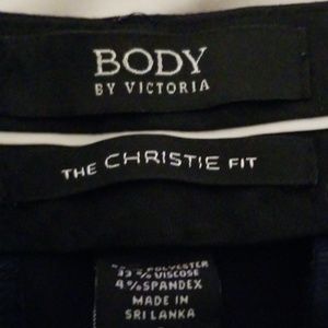 Womens Body by Victoria Navy Blue Pants sz 0